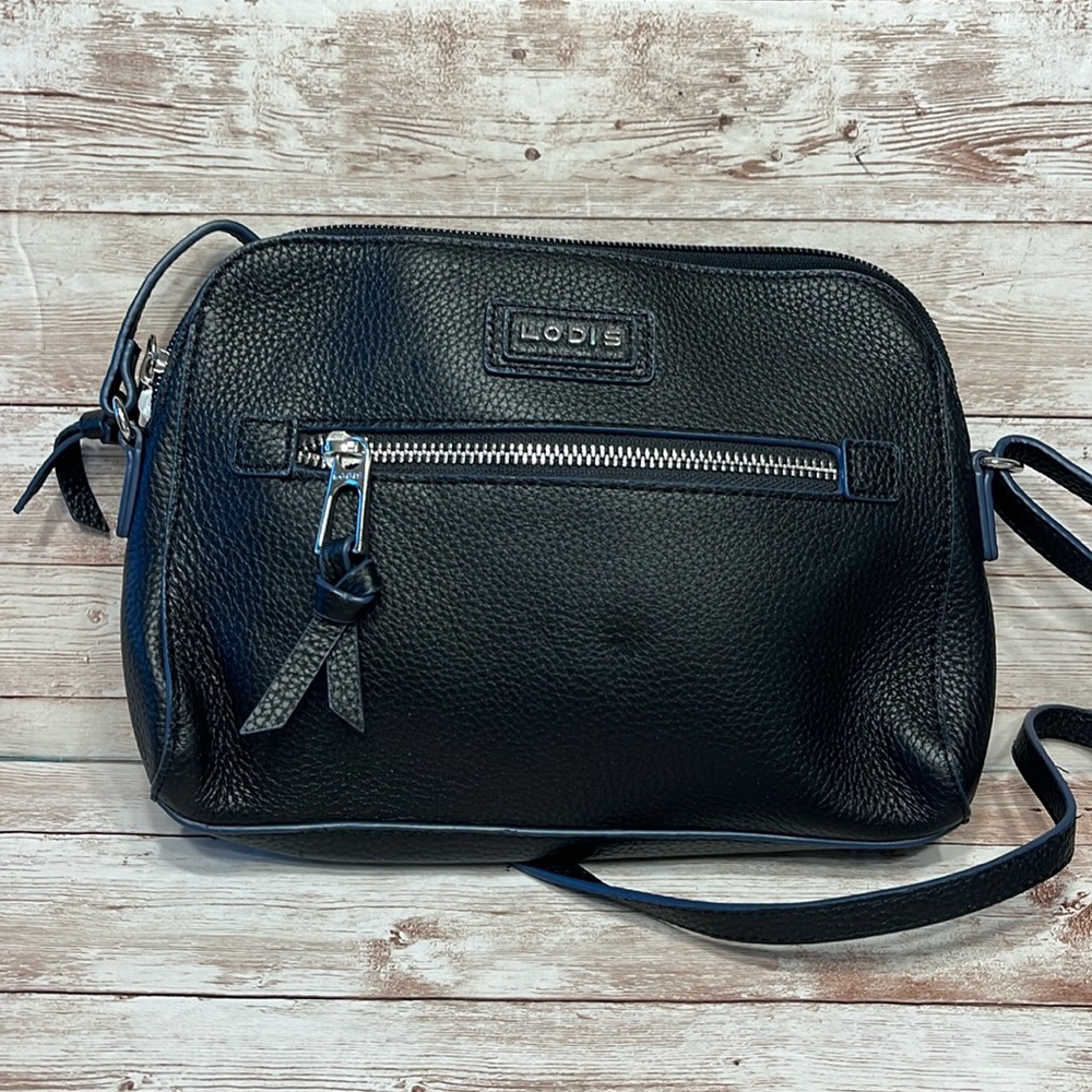 COPY - LODIS Black Pebbled Leather Mini Purse Mini Crossbody